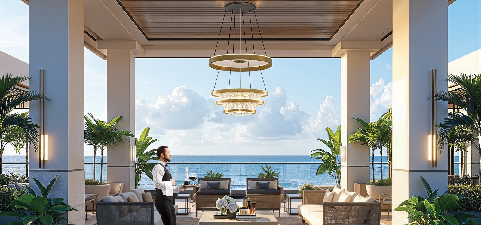 Lodha Aureus Sewri living room interior view